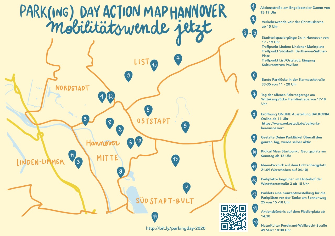 Park(ing) Day Action Map