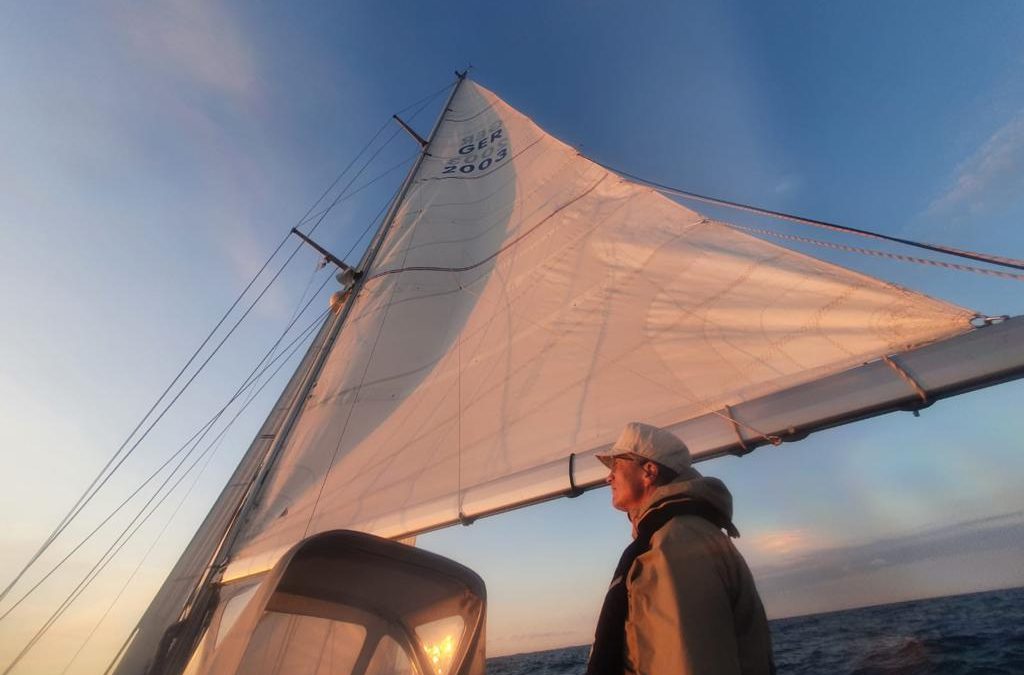 Teilboot auf Segeltörn